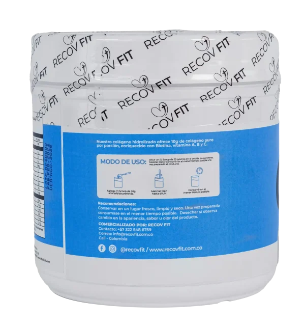Colágeno Hidrolizado + Biotina sin Sabor 300g - Imagen 2